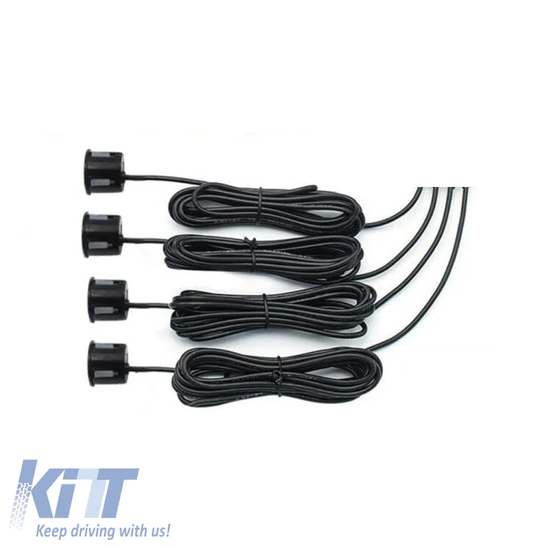 Parking Sensor PDC with 4 Sensors 22mm Gloss Black with Display and Buzzer TW-777