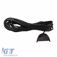 Parking System PDC with 2 Sensors 18mm Piano Black with LED Display Steel Mate PTS200F-image-6307954