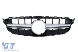 image-44-Parrilla delantera para Mercedes Clase C W205 S205 C205 A205 2014-2018 sin cámara