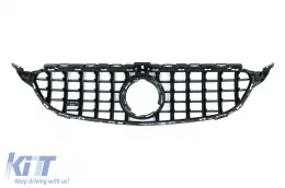 Parrilla delantera para Mercedes W205 S205 A205 C205 Facelift 03.18-20 con 360 Cámara-image-6086618