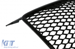 Parrilla frontal Badgeless para Audi A3 8P 04-07 RS Design Negro brillante-image-6009781
