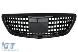 image-48-Parrilla para Mercedes Clase S W222 X222 2014-2020 Vertical Look Negro Brillante