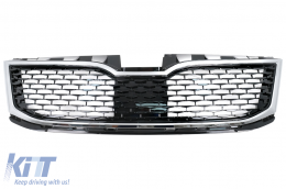 Parrilla para Skoda Octavia III 5E Facelift Sedán Wagon 2017-2020 Negro/Cromo-image-6113210