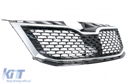 Parrilla para Skoda Octavia III 5E Facelift Sedán Wagon 2017-2020 Negro/Cromo-image-6113211