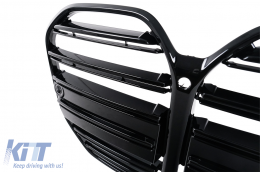 Parrilla Rejilla para BMW Serie 4 G22 Coupé G23 Cabrio 2020- Negro Grille-image-6211401