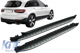 Pasos laterales Estribos Para Mercedes GLC X253 2015+ GLC Coupe C253 2016+-image-6098126