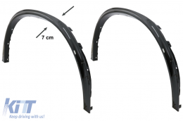 Passages roues Fender Flares pour BMW X6 F16 15-20 M-Look M-Sport Noir brillant-image-6084638