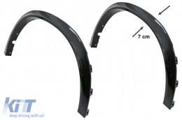 Passages roues Fender Flares pour BMW X6 F16 15-20 M-Look M-Sport Noir brillant-image-6084639