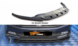 image-35-Passat B8 Max V1 Frontlippe Klavier Schwarz Vakuum Kunststoff / 2015 - 2019