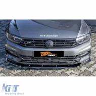 image-23-Passat B8 R Line Max V1 Prednji Lip Piano Crni Vakuum Plastika / 2014 - 2019