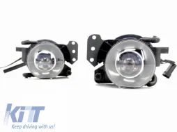 Предна Броня с PDC 18mm подходяща за BMW 5 Series E60 E61 LCI (2007-2010) и Прожектори за фарове за мъгла M-Technik Дизайн-image-6031708