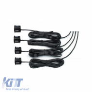 PDC parkolóradar 4 szenzoros 22mm fényes fekete kijelzővel és hangjelzővel TW-777-image-6299481