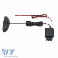 PDC parkolóradar 4 szenzoros 22mm fényes fekete kijelzővel és hangjelzővel TW-777-image-6299482