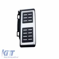 Pedal Aluminium And Footrest Suitable for Audi A1 8X / A3 8V / TT 8S / Q2 / Seat Leon 5F / VW Golf 7 / Passat B8 / Tiguan / Touran 16+ Manual Set 4 Pcs-image-6303457