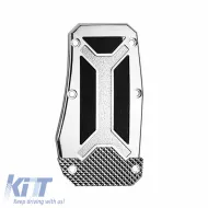 Pedal Aluminium Universal Black-Silver Set 3 Pcs-image-6308028