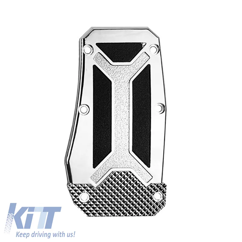Pedal Aluminium Universal Black-Silver Set 3 Pcs