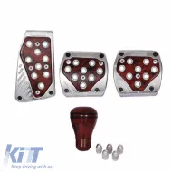 image-63-Pedal Aluminium Universal Deluxe Sports Kit Brown-Silver Set 5 Pieces