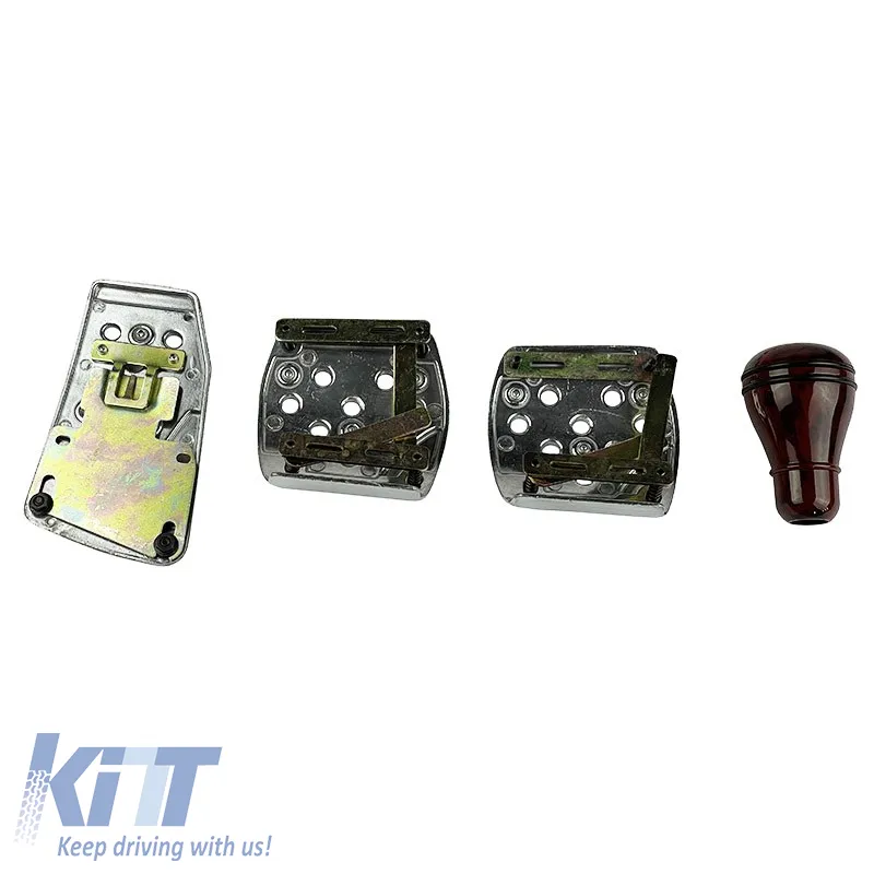 Pedal Aluminium Universal Deluxe Sports Kit Brown-Silver Set 5 Pieces