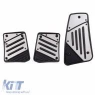 image-73-Pedal Aluminium Universal Repousse Silver-Black Color Set 3 Pieces