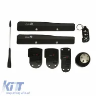 Pedal Aluminium Universal Type-R Black Color Set 8 Pcs-image-6297376