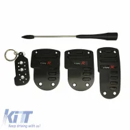 Pedal Aluminium Universal Type-R Black Color Set 8 Pcs-image-6297378