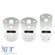 Pedal Aluminium Universal Type-R Silver Set 3 Pieces TR-2444