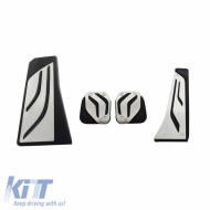 Pedal Aluminium With Footrest Suitable for BMW 5 F10, 6 F12/F13, X3 F25, X4 F26 Manual Set 4 Pcs