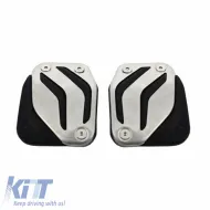 Pedal Aluminium With Footrest Suitable for BMW 5 F10, 6 F12/F13, X3 F25, X4 F26 Manual Set 4 Pcs-image-6303137