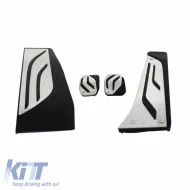 Pedal Aluminium With Footrest Suitable for BMW F20 11+, F22 14+, F30 11+, F32 13+ Non Automatic Set 4 Pcs KPBM02-image-6297476