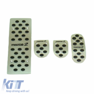 Pedal Aluminium With Footrest Suitable for Mazda 2 Set 4 Pcs