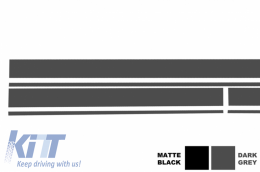 Pegatina Superior Portón trasero Gris para Mercedes C205 A205 2014+ A45 Look--image-6036405
