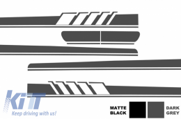 Pegatina Superior Portón trasero Gris para Mercedes C205 A205 2014+ A45 Look--image-6036455