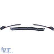 Performance első spoiler toldat fényes fekete Mercedes C-osztály W205 S205 2014-2018-image-6197214