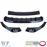 Performance első spoiler toldat fényes fekete Audi Q8 S-Line 4M 2018-2023-image-6264209
