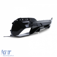 Performance gloss rear diffuser suitable for 5 Series BMW G30 G31 from 16 520 525 530 540-image-6261737