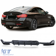image-16-Performance Heckdiffusor glänzend schwarz geeignet für BMW 4er F32 F33 F36 435i 440i
