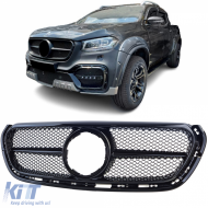 image-67-Performance radiator grille gloss black for Mercedes X-Class W470 2017-2020