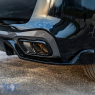 Performance rear diffuser 3-piece gloss black fits BMW X5 G05 from 2018-image-6257300