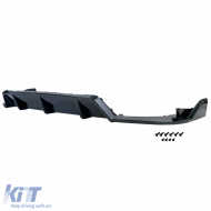 Performance rear diffuser 3-piece gloss black fits BMW X5 G05 from 2018-image-6257301