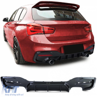 image-33-Performance rear diffuser duplex 4-pipe fits BMW 1 Series F20 F21 M135 M140 15-19