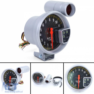Performance tachometer carbon with shift light and 5-inch bracket