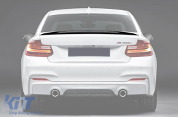 image-76-Performance type trunk spoiler suitable for BMW Series 2 F22 Coupe after 2013, unpainted