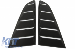 image-43-Persiennes latérales fenêtre classiques pour FORD Mustang Mk6 VI 15-19 Noir Mat-