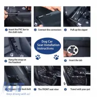 Pet Car Protective Carrier Bag Black Color Suitable for Pets 38.5 x 38.5 x 27cm 1 Piece-image-6313316