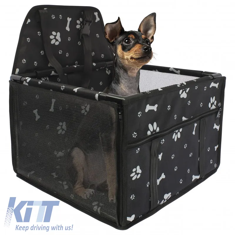 Pet Car Protective Carrier Bag Black Color Suitable for Pets 38.5 x 38.5 x 27cm 1 Piece