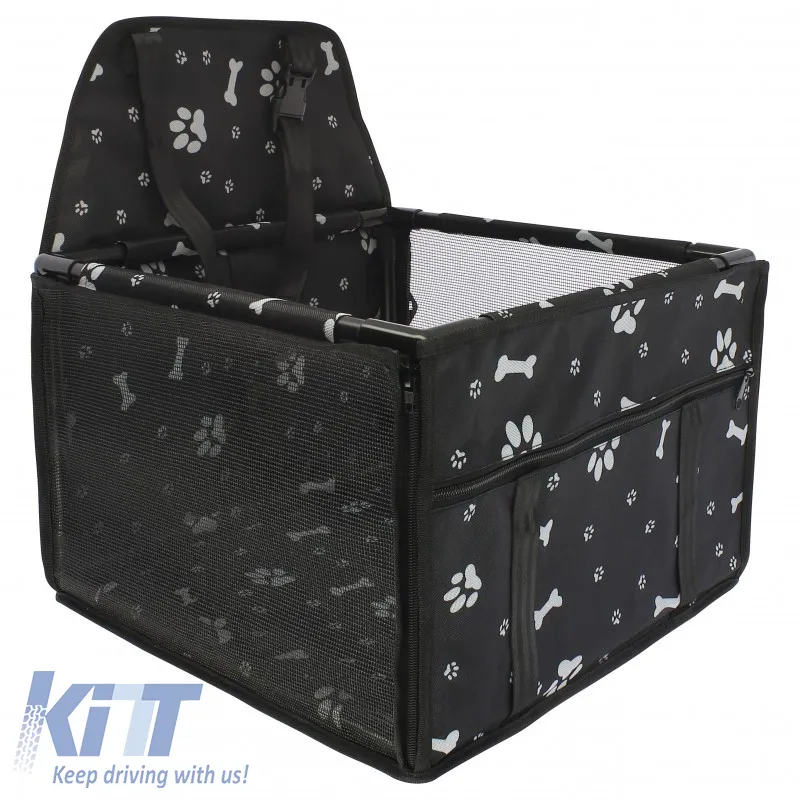 Pet Car Protective Carrier Bag Black Color Suitable for Pets 38.5 x 38.5 x 27cm 1 Piece