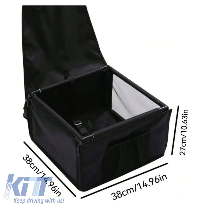 Pet Car Protective Carrier Bag Black Color Suitable for Pets 38.5 x 38.5 x 27cm 1 Piece