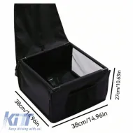 Pet Car Protective Carrier Bag Black Color Suitable for Pets 38.5 x 38.5 x 27cm 1 Piece-image-6314303