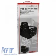 Pet Car Protective Carrier Bag Black Color Suitable for Pets 38.5 x 38.5 x 27cm 1 Piece-image-6314307