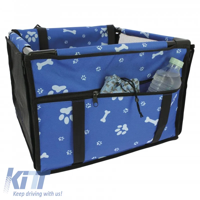 Pet Car Protective Carrier Bag Blue Color suitable for Pets 38.5 x 38.5 x 27cm 1 Piece